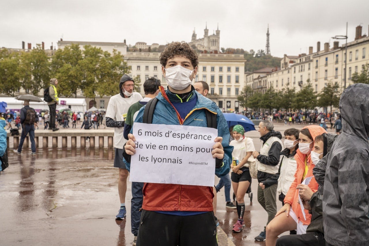 Run in Lyon : 600 coureurs masqués contre la pollution de l’air