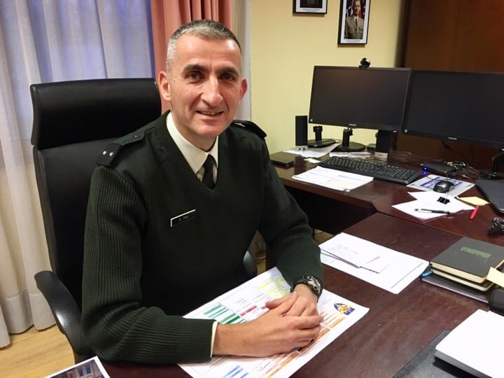 Général Stéphane Pau au Quartier Général Frère