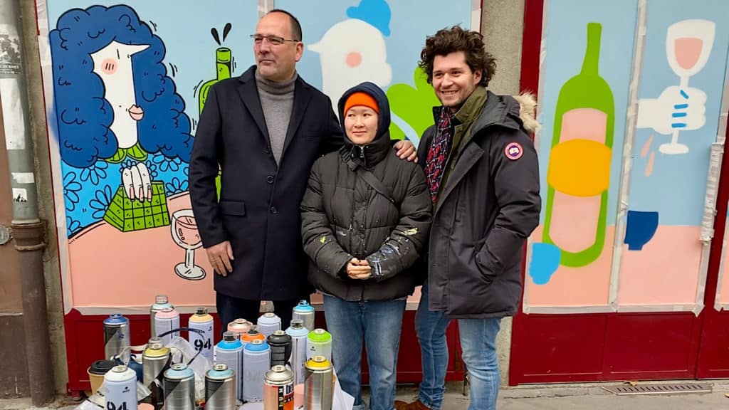 Bouda superposition artistes restaurants Crozes-Hermitage