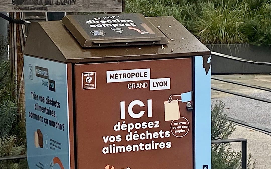 Les bornes à compost généralisées à Lyon