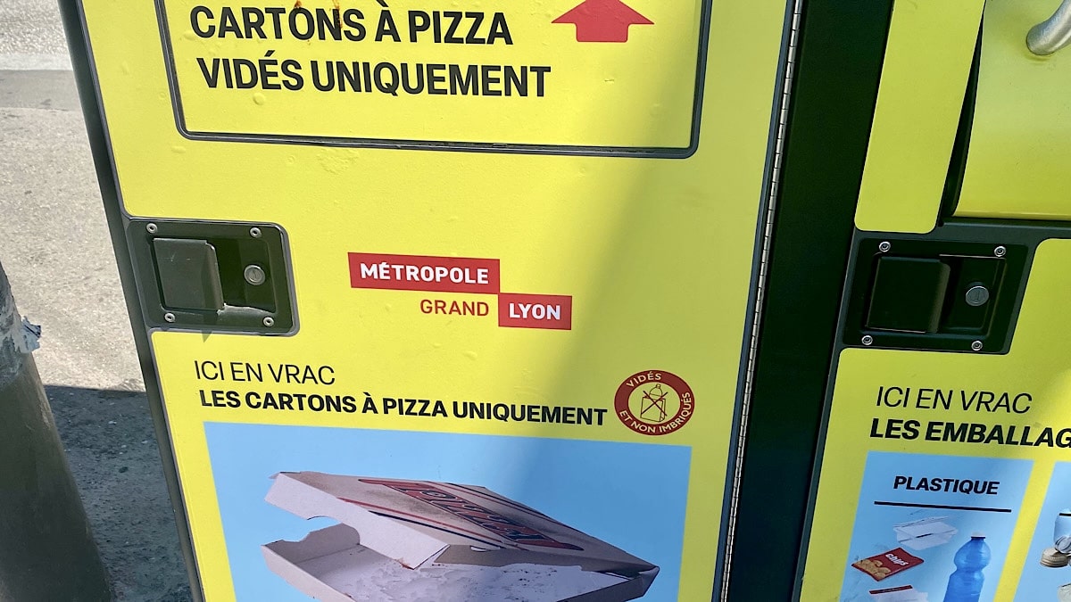 compacteur cartons à pizza