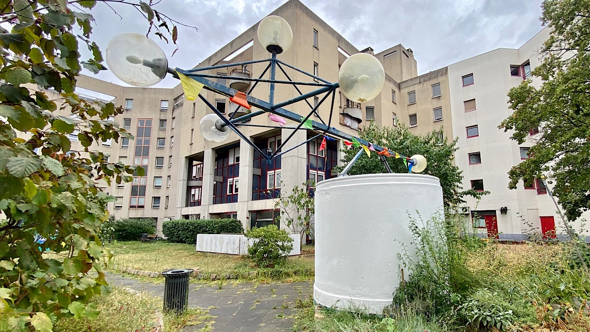 plot sur lequel sera réalisée la fresque à Gerland
