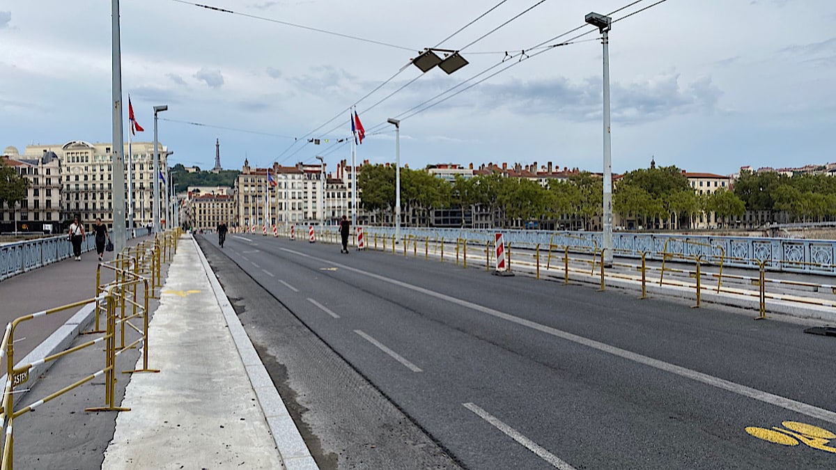 travaux pont Lafayette à Lyon