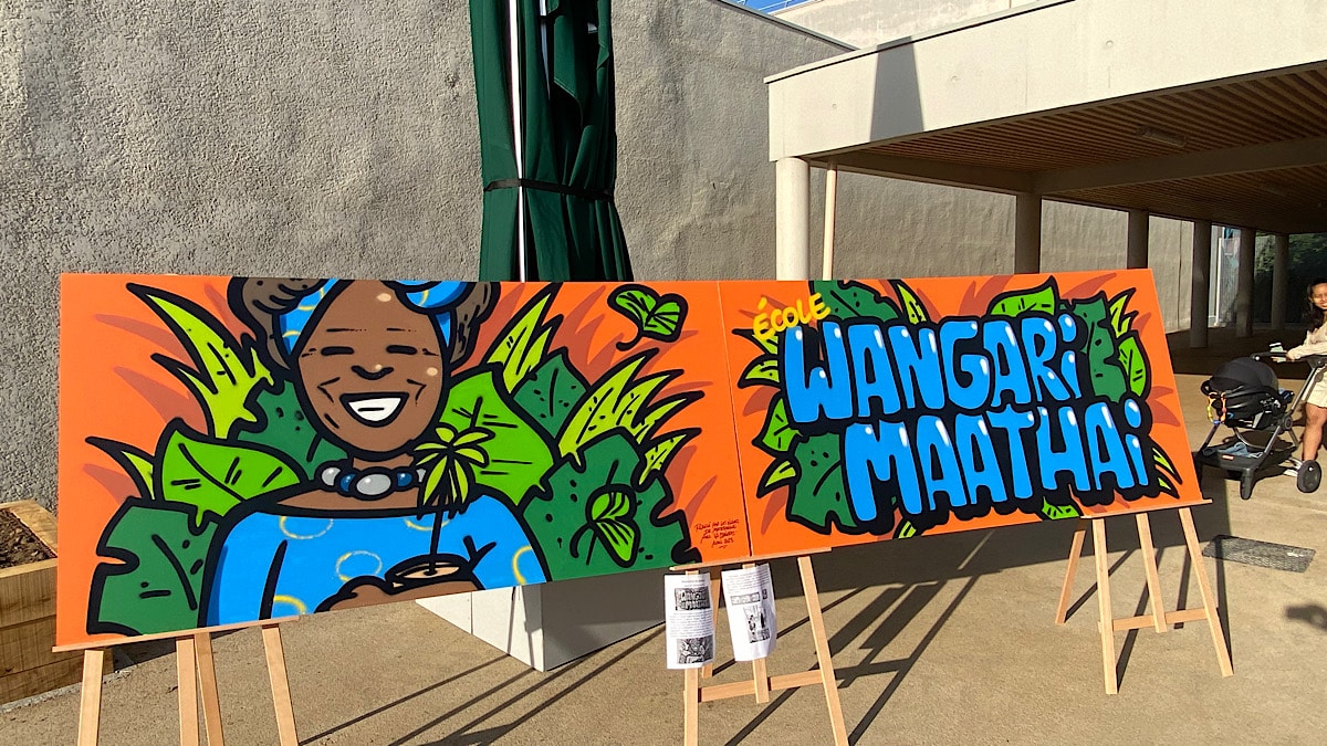 fresque Wangari Maathaï
