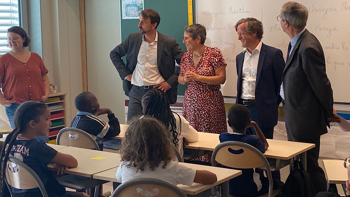 Grégory Doucet, Stéphanie Léger et Thomas Rudigoz rentrée des classes