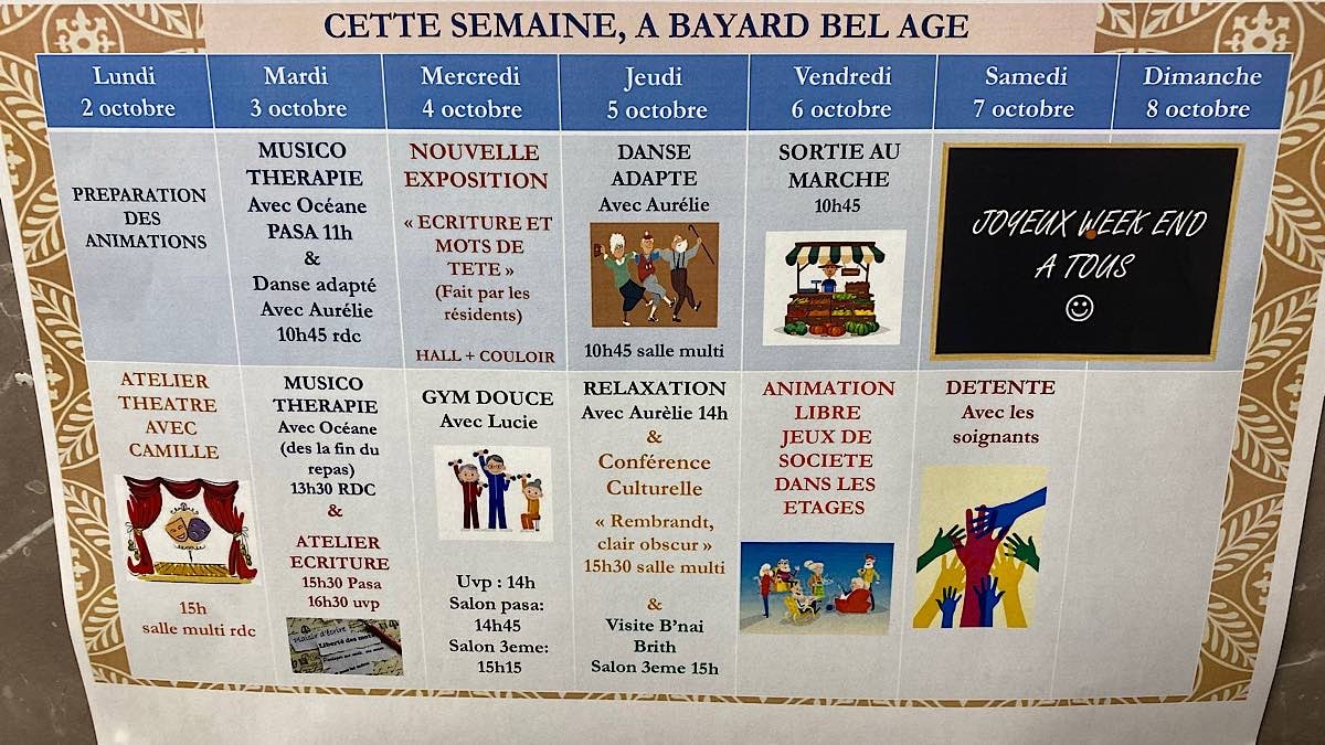 animations en ehpad