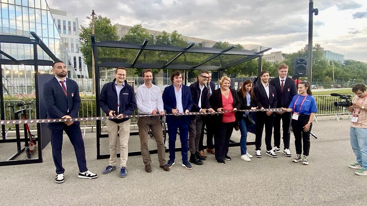 inauguration parc à vélos