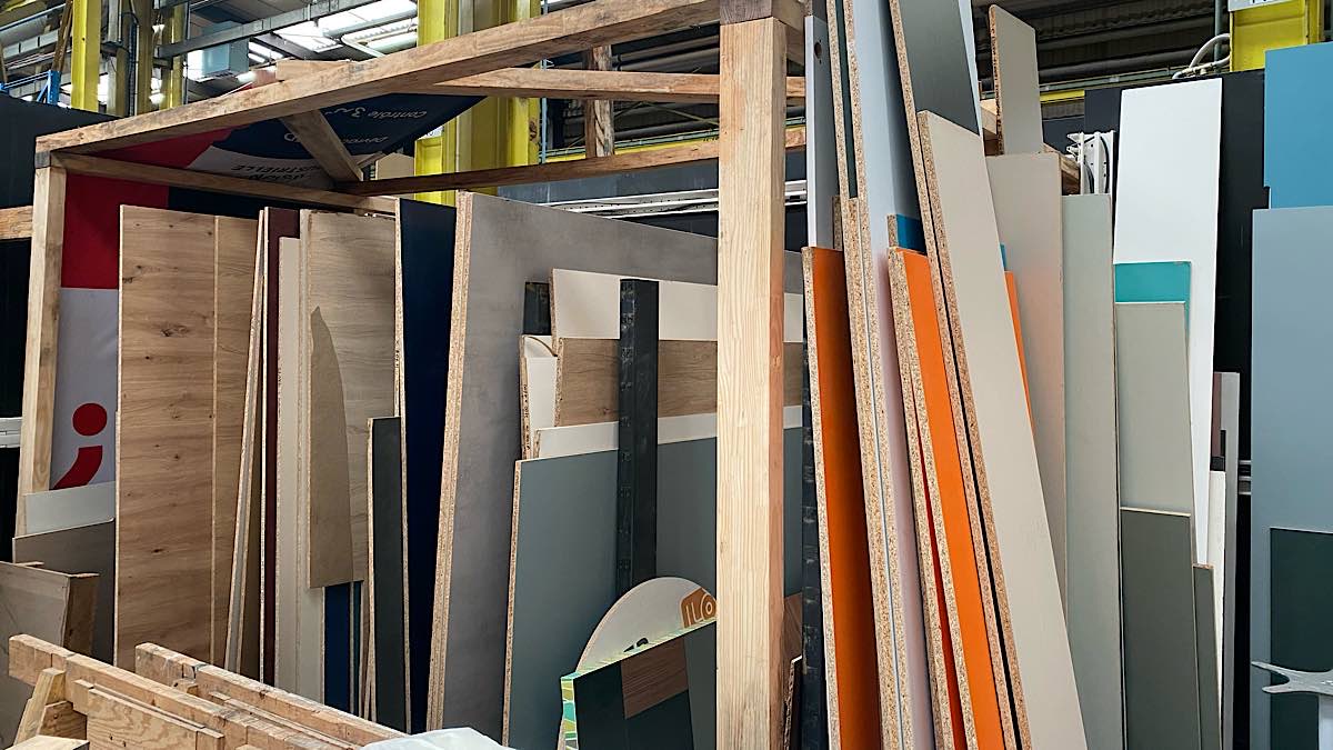 stock de bois
