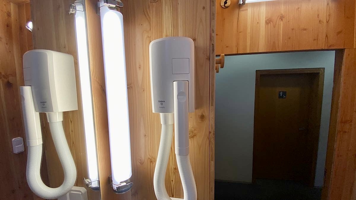 Douche en libre accès