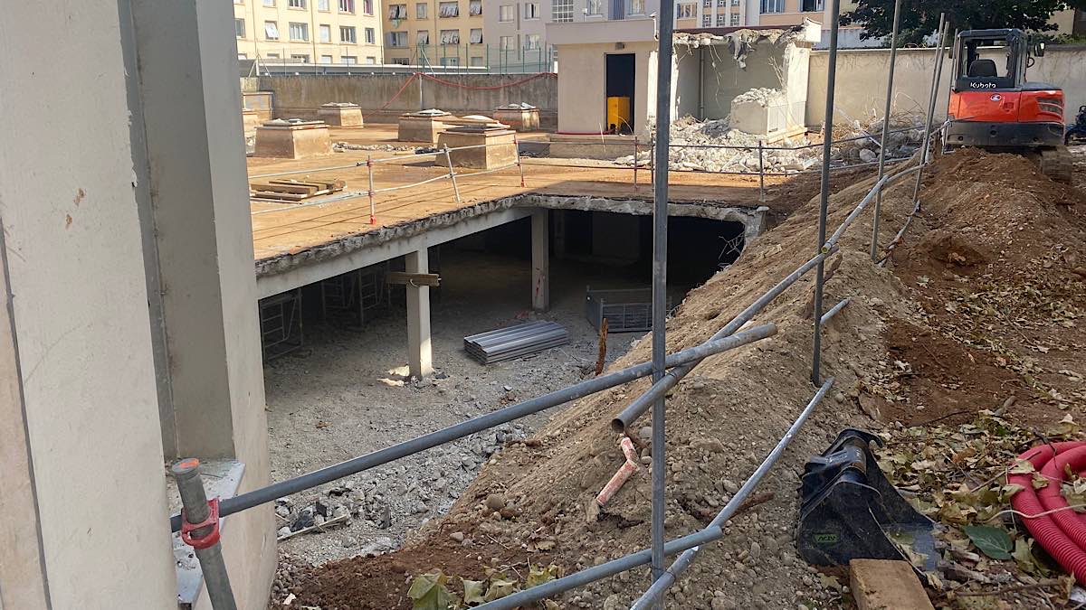 chantier de construction