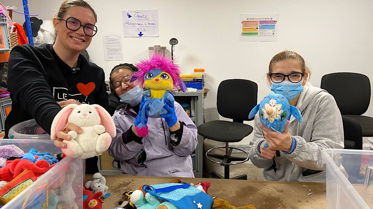 Peluches recyclées