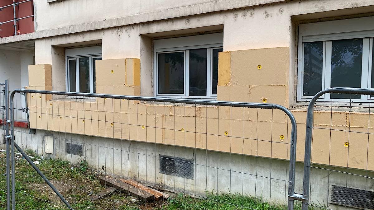 isolation par la façade